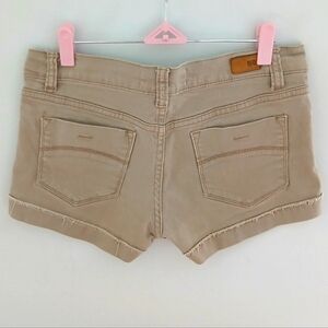 RSQ Jeans Malibu Short Tan Denim Jean Shorts Cuffed Raw Hem 7